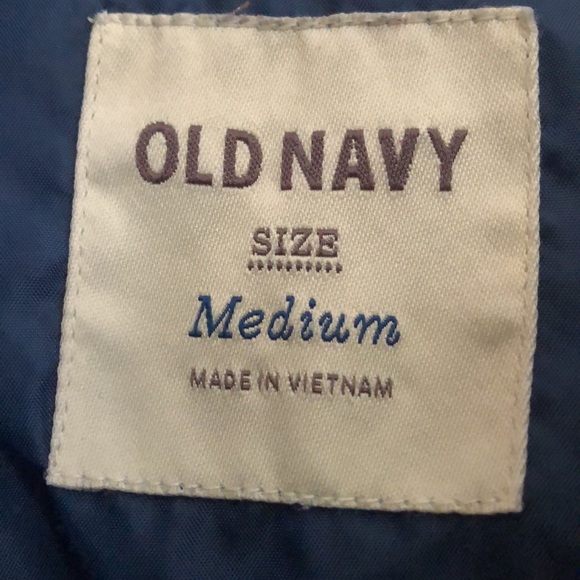 Old Navy Puffer Down Navy Vest - Picture 2 of 6